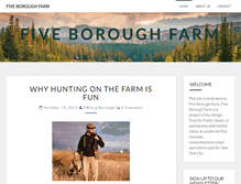 Tablet Screenshot of fiveboroughfarm.org